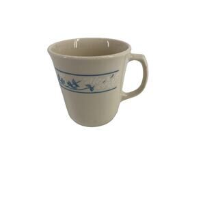 First of Spring Corning Corelle Coffee mug made in USA tiny white flowers cup